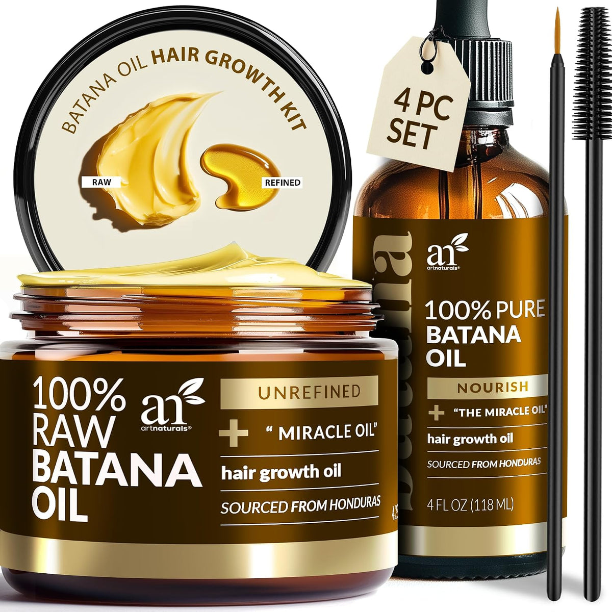 Batana Oil Hair Care Set, 4 Piece